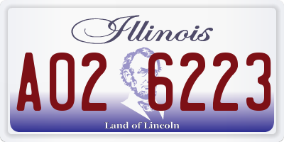 IL license plate A026223