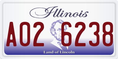 IL license plate A026238