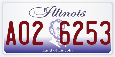 IL license plate A026253