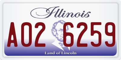 IL license plate A026259