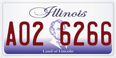 IL license plate A026266