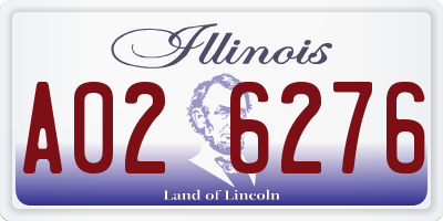 IL license plate A026276