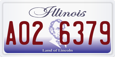 IL license plate A026379