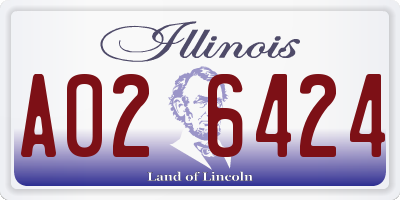 IL license plate A026424