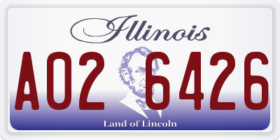 IL license plate A026426