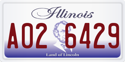 IL license plate A026429