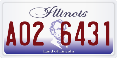 IL license plate A026431