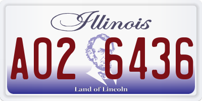 IL license plate A026436