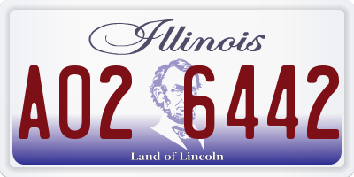 IL license plate A026442
