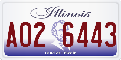 IL license plate A026443