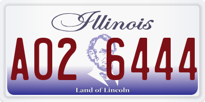 IL license plate A026444