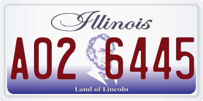 IL license plate A026445
