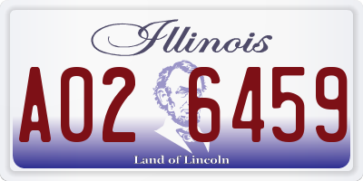 IL license plate A026459