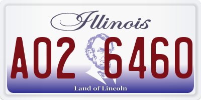 IL license plate A026460