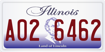IL license plate A026462
