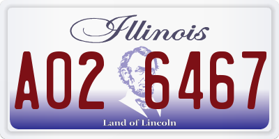 IL license plate A026467