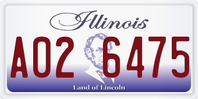 IL license plate A026475