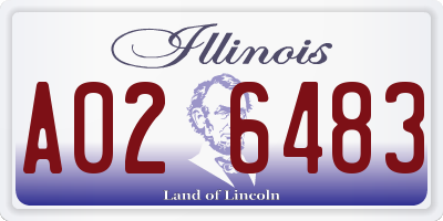 IL license plate A026483