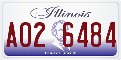IL license plate A026484