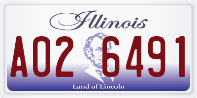 IL license plate A026491