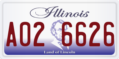 IL license plate A026626