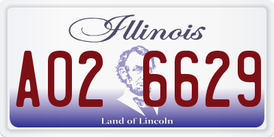 IL license plate A026629