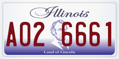 IL license plate A026661