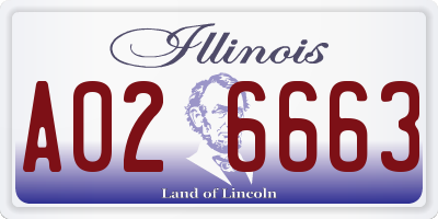 IL license plate A026663
