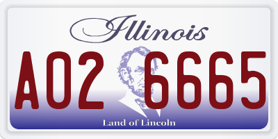 IL license plate A026665