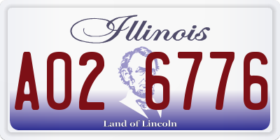 IL license plate A026776
