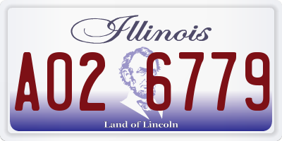 IL license plate A026779