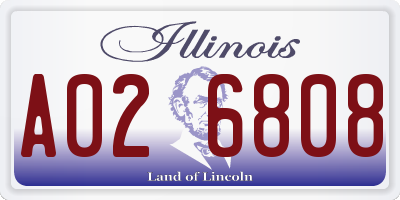 IL license plate A026808