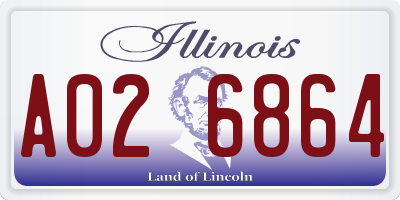 IL license plate A026864