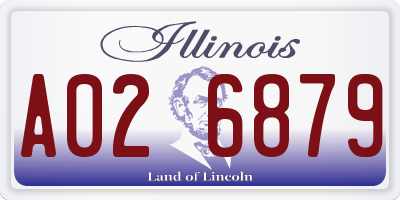IL license plate A026879