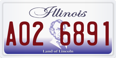 IL license plate A026891