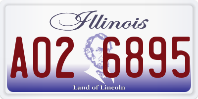 IL license plate A026895