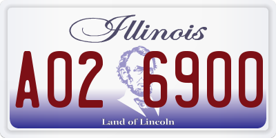 IL license plate A026900
