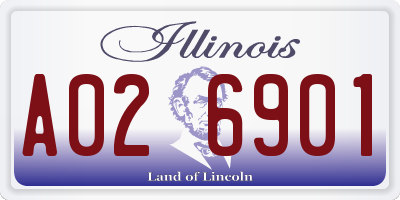 IL license plate A026901