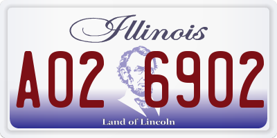 IL license plate A026902