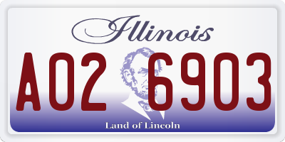 IL license plate A026903