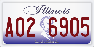 IL license plate A026905