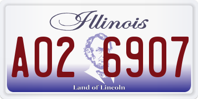 IL license plate A026907