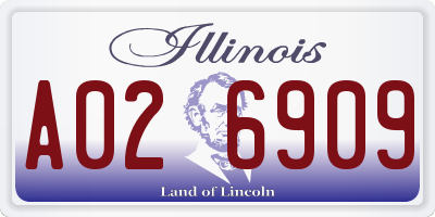 IL license plate A026909