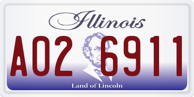 IL license plate A026911