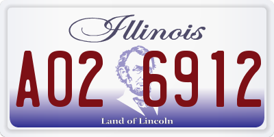 IL license plate A026912