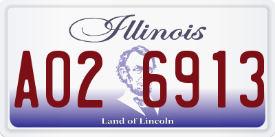 IL license plate A026913