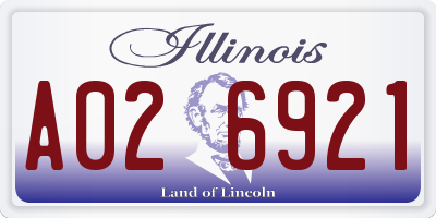 IL license plate A026921
