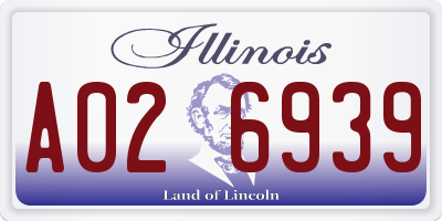 IL license plate A026939