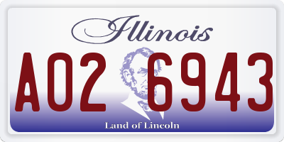 IL license plate A026943