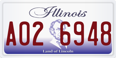 IL license plate A026948
